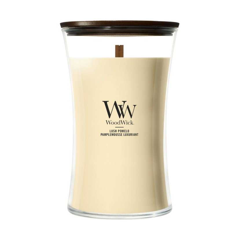 WoodWick nagy gyertya, Lush Pomelo
