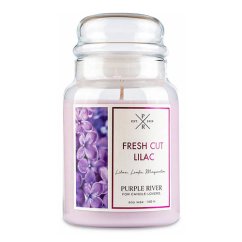 Svíčka Purple River velká, Fresh Cut Lilac