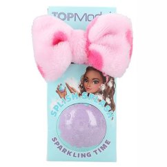 Bath bomb with Top Model Neyla headband, Peach pink