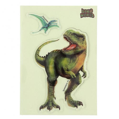 Glibbies Dino World T-Rex gel stickers