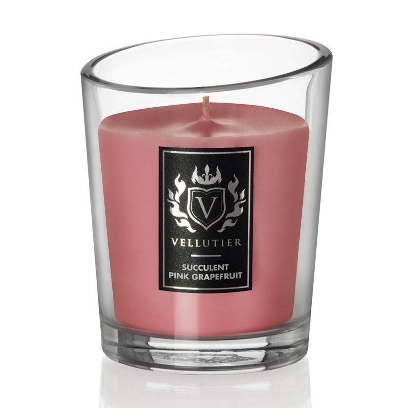Vellutier közepes méretű gyertya, Succulent Pink Grapefruit