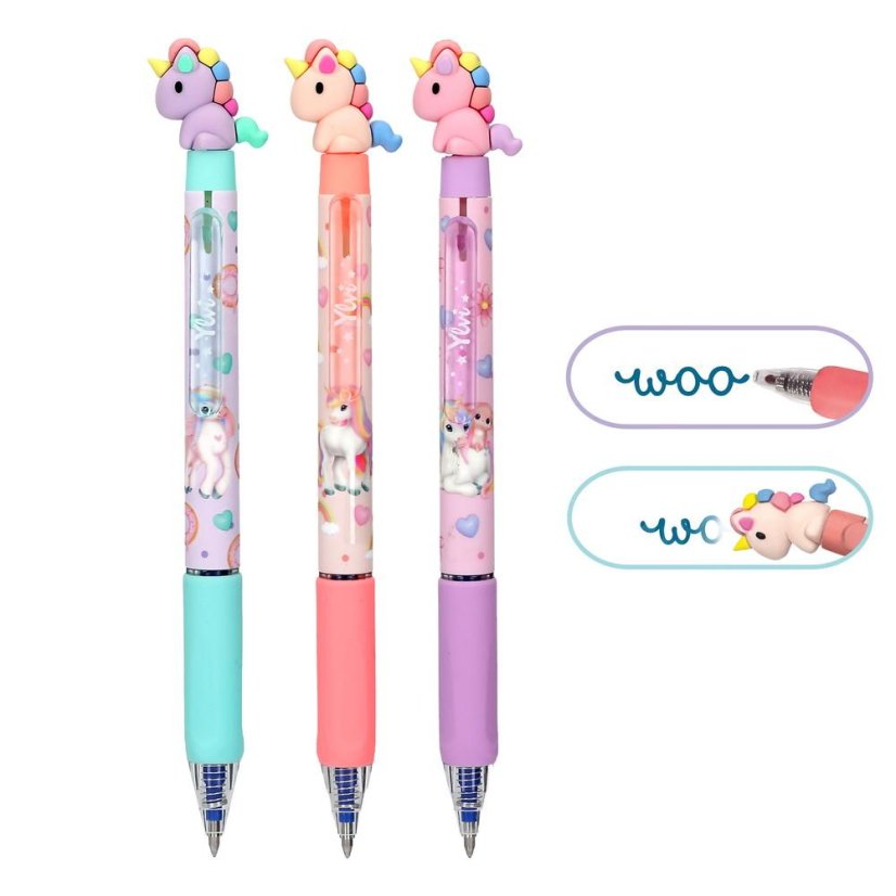 Ylvi Unicorn Erasable Gel Pen, Pink