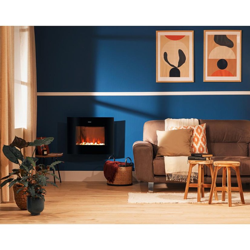 Elektromos kandalló Cecotec ReadyWarm 2650 Curved Flames Connected 5814 fekete