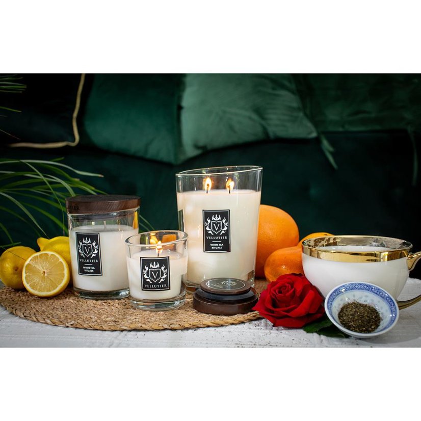 Vellutier small candle, White Tea Rituals