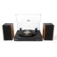 AKAI ATT-240SP black-wood turntable with speakers