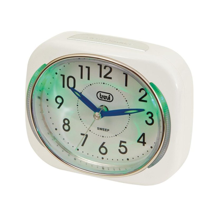 Trevi SL 3040/WH white analog alarm clock