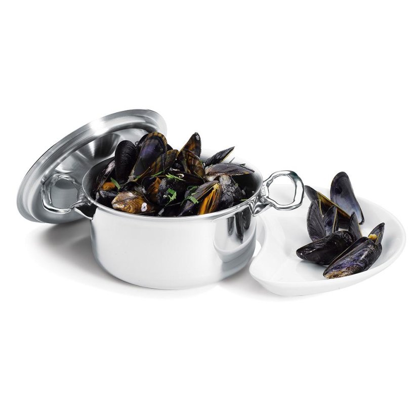 Pot with lid de Buyer Affinity 3742.16 stainless steel