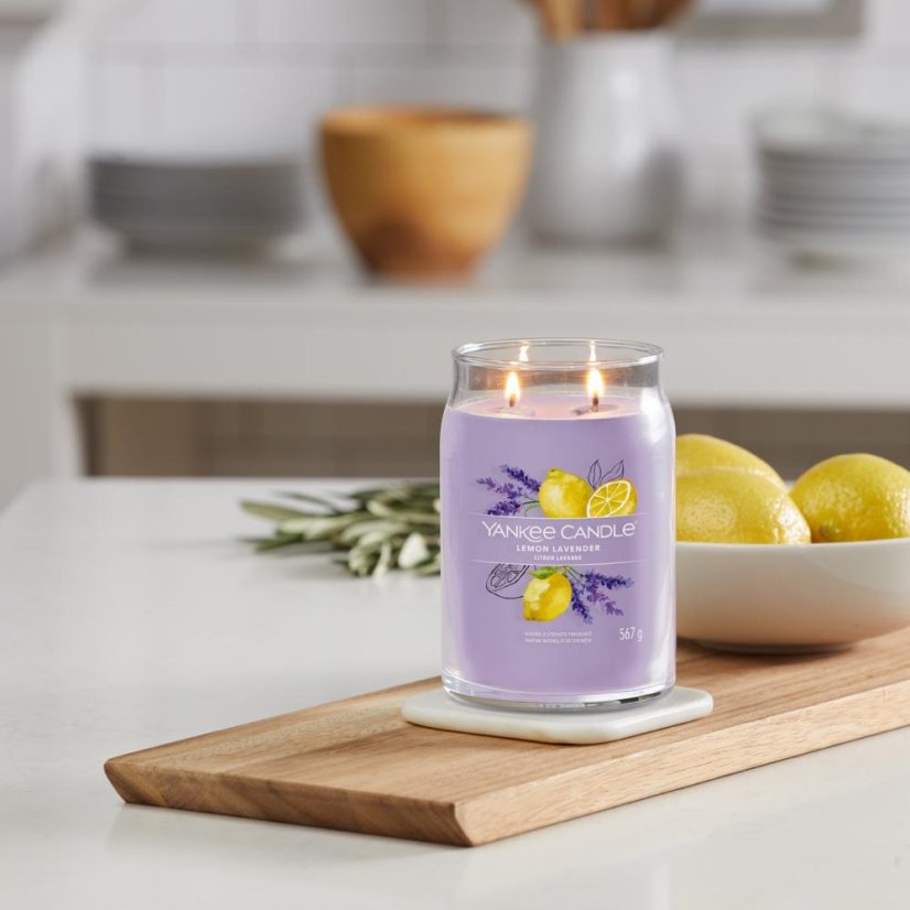 Yankee candle Signature Kerze groß, Lemon Lavender