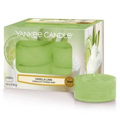 Svíčky čajové Yankee Candle 12 ks, Vanilla Lime