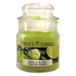 Svíčka Price´s Candles malá, Lime & Basil
