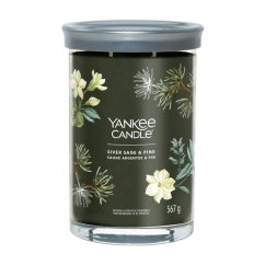Świeca Yankee candle Signature Tumbler duża, Silver Sage & Pine