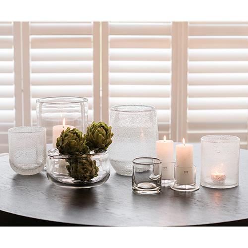 DutZ Flowervase 2 Clear Bubbles glass vase