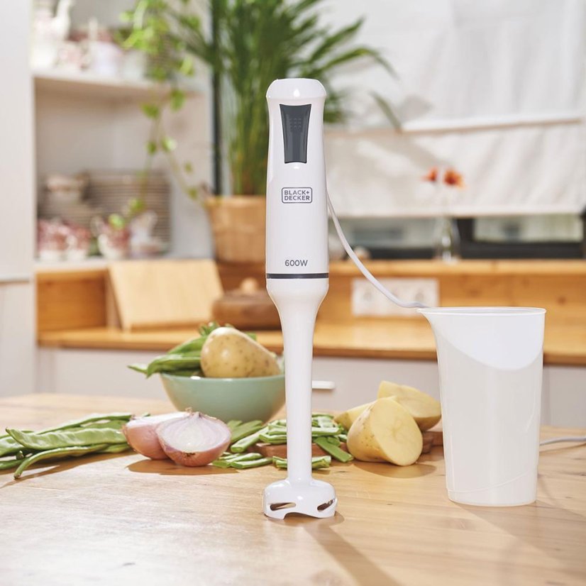 Blender ręczny Black+Decker BXHB600E biały
