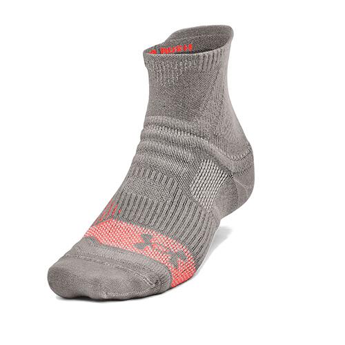 Under Armour RUSH Quarter Unisex Socks - Color: Gray, Size: M