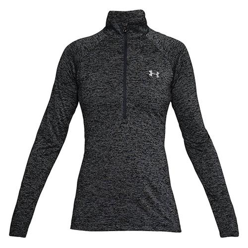 Dámske tričko Under Armour New Tech 1/2 Zip – Twist - Farba: Čierna, Veľkosť: XL