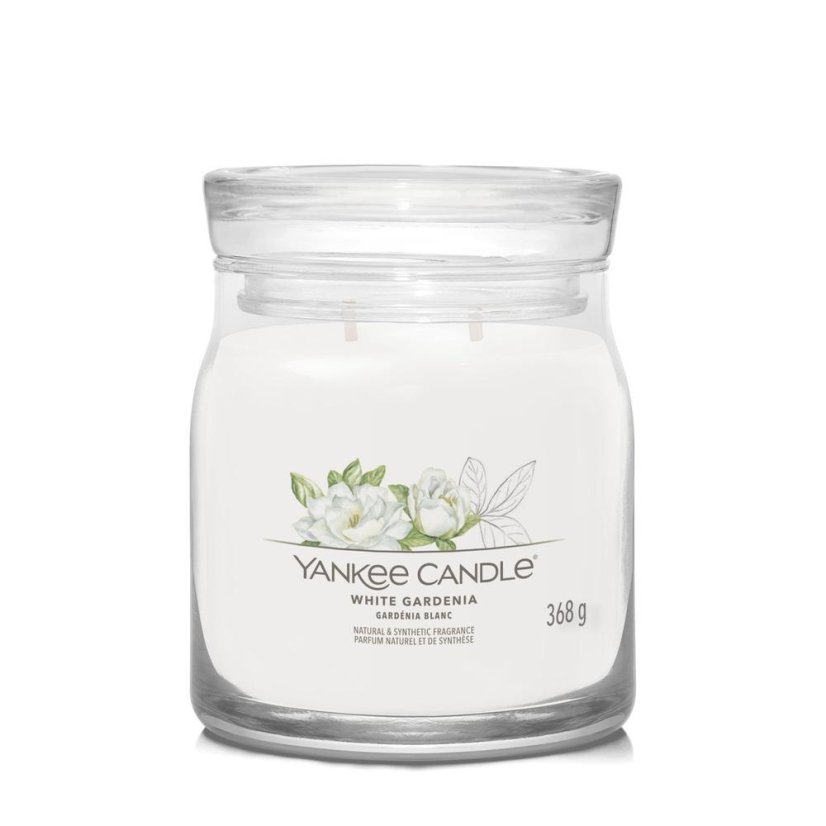 Yankee candle Signature Kerze mittelgroß, White Gardenia