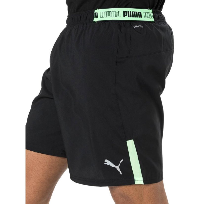 Puma Run Lite Woven 7" futószort - Szín: Fekete, Méret: S