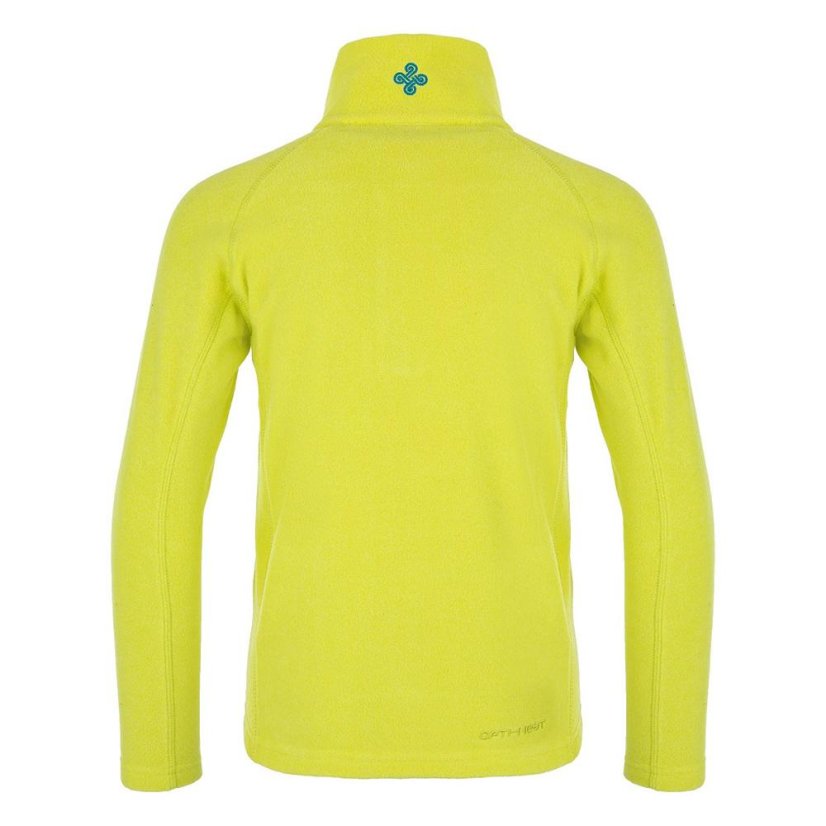 Kinder-Fleece-Sweatshirt Kilpi Almeri - Farbe: Neongrün, Größe: 122