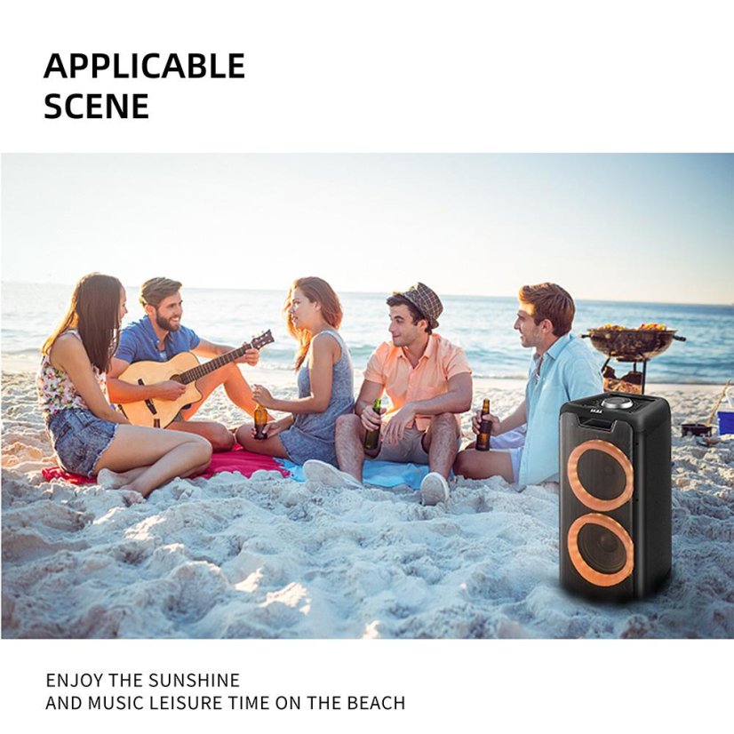 AKAI DJ-880 black speaker
