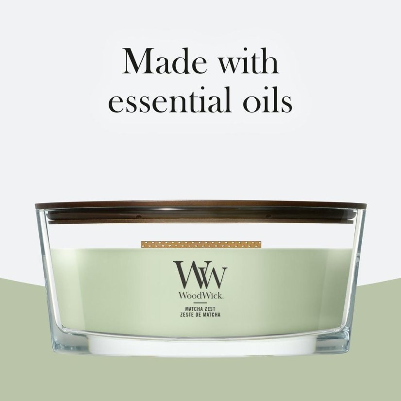 WoodWick hajó alakú gyertya, Matcha Zest