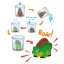 Soluble volcano  with Dino World dinosaur