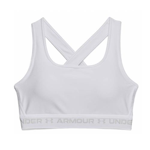 Damen-BH Under Armour Crossback Mid Bra - Farbe: Weiß, Größe: S