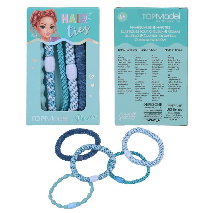 Set of 5 Top Model Lexy Hair Ties