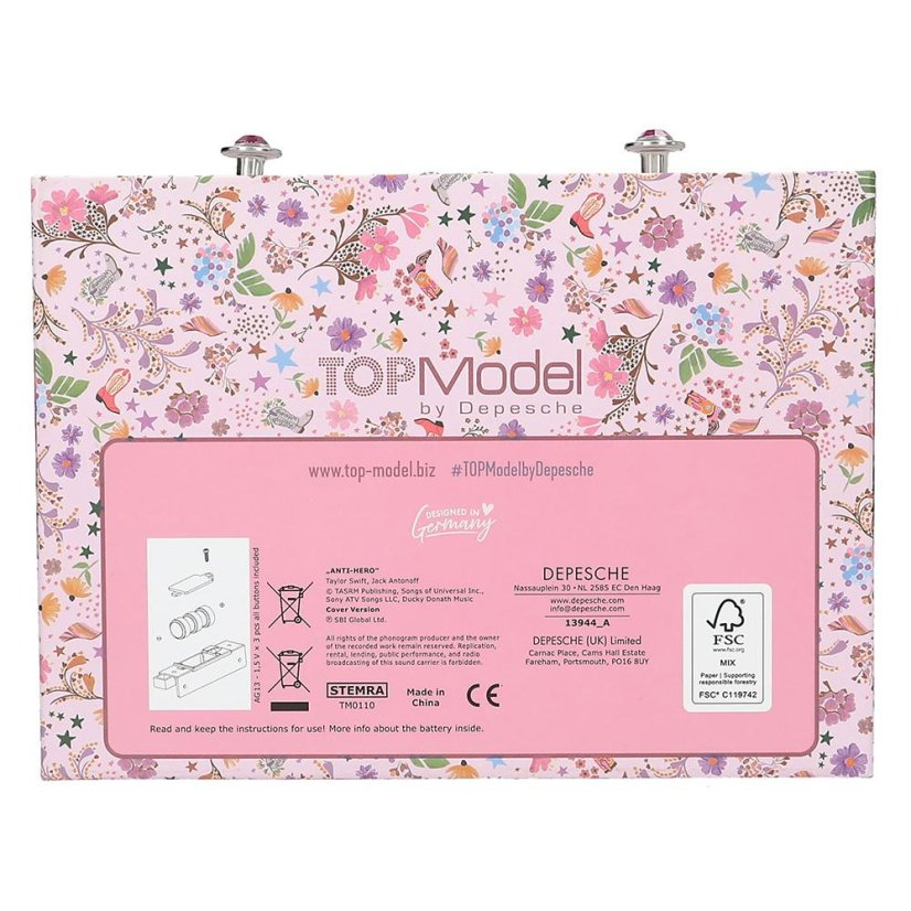 Schmuckkästchen mit Schloss und Melodie Top Model Leoheart Lexy & Candy