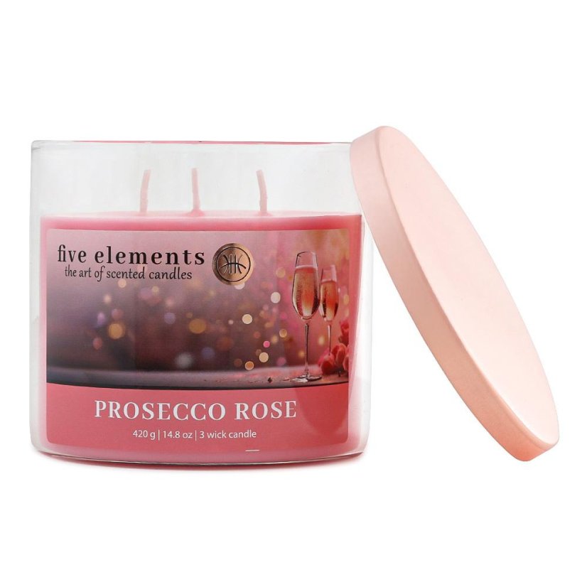 Svíčka Five Elements Prosecco Rose