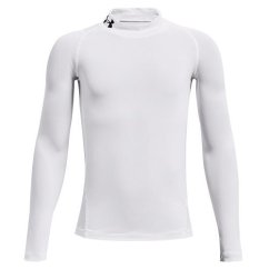 UA HG Armour Mock LS-WHT