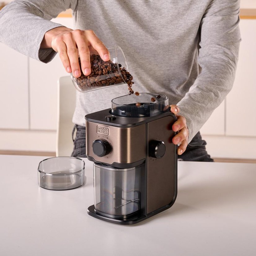 Black+Decker BXCG151E stainless steel coffee grinder