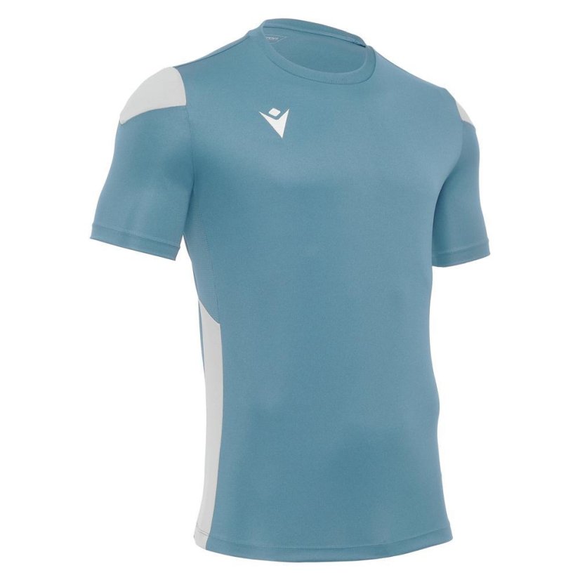 Macron Polis Jersey - Color: Light blue/white, Size: M