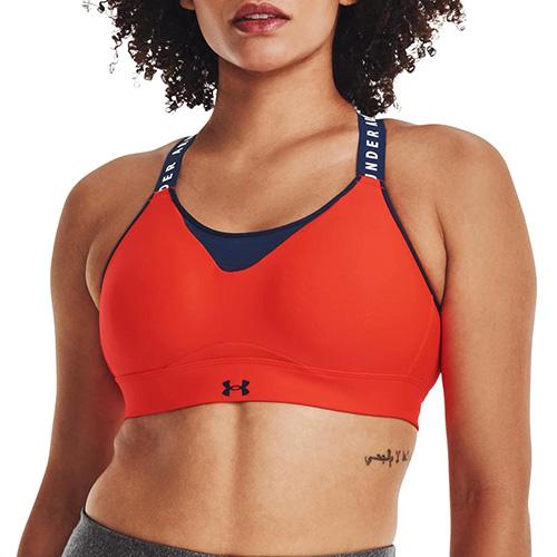 Damen-BH UA Infinity High Bra - Farbe: Orange, Größe: S