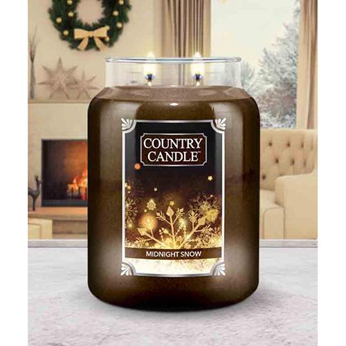 Świeca Country Candle duża, Midnight Snow