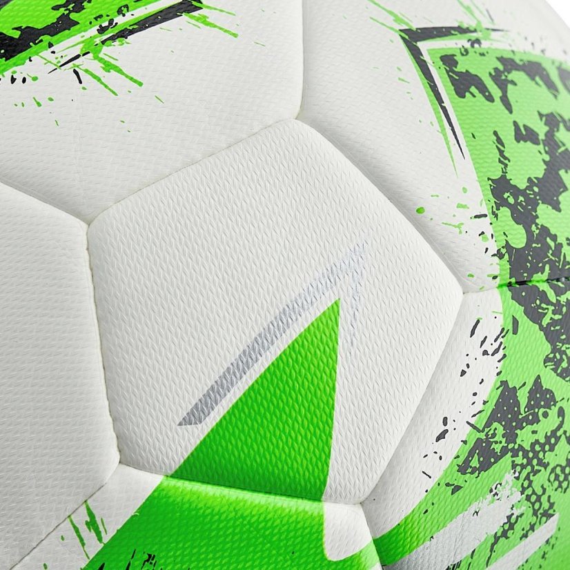 Fußball Macron Solstice XI - Farbe: Weiß/Grün, Größe: 4
