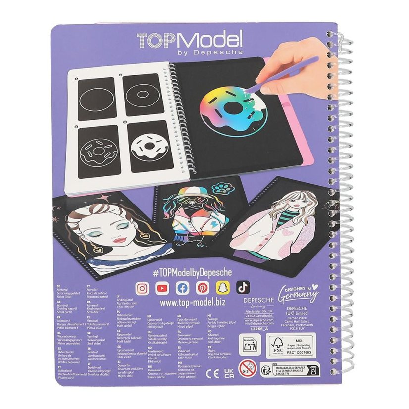 Top Model Magic Scratch scratch pictures, Fergie