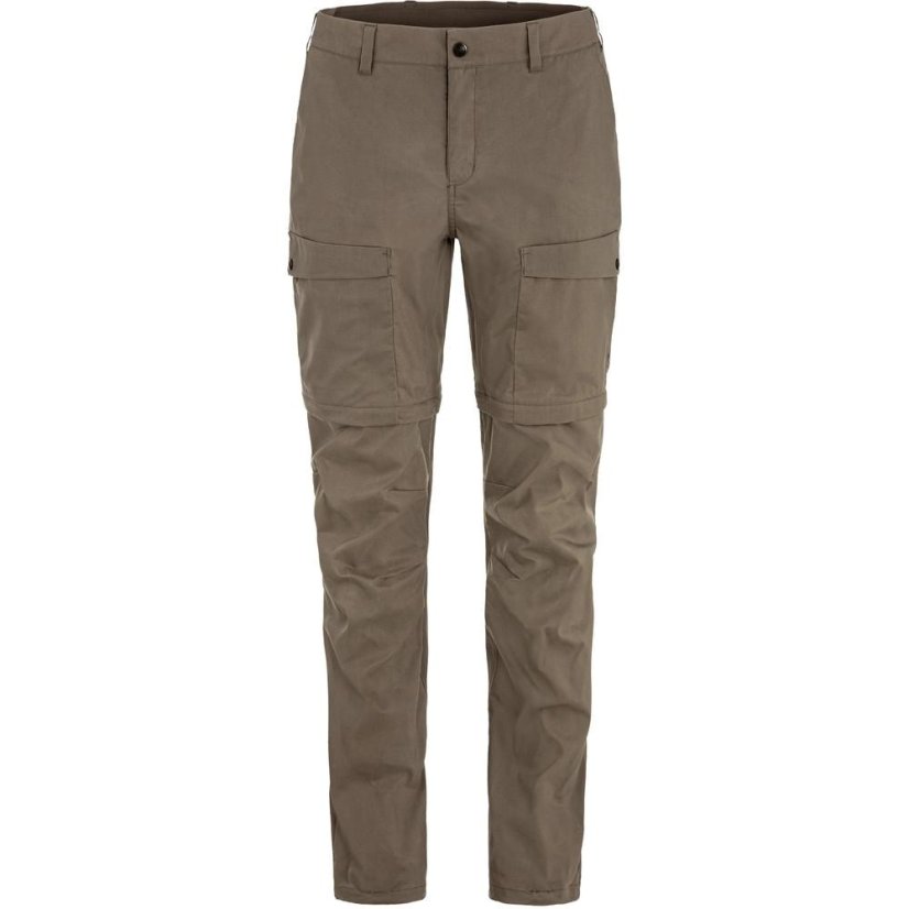 Dámské kalhoty Fjällräven Abisko Hybrid Trail Trs Zip-off W - Kolor: Brązowy, Rozmiar: 38/R