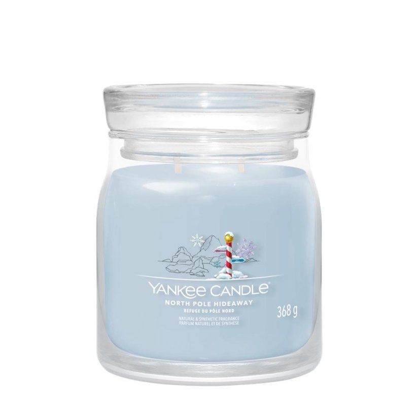Yankee candle Signature Kerze, mittelgroß, North Pole Hideaway