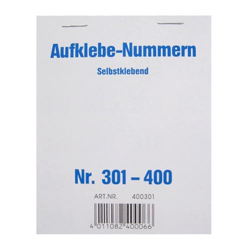 Wolf & Appenzeller 301-400 Samolepící čísla