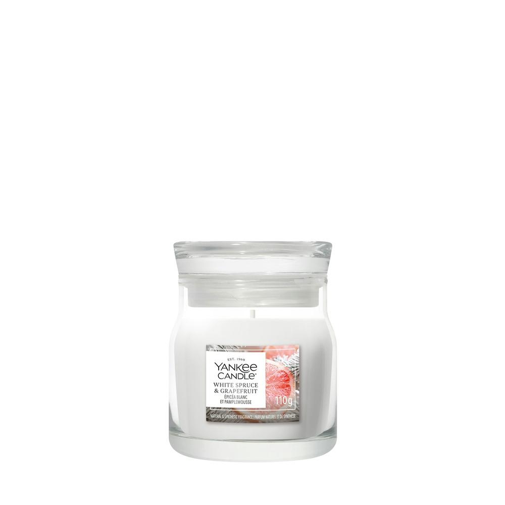 Svíčka Yankee Candle Signature malá, White Spruce & Grapefruit