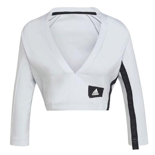 adidas Mission V-Neck Long Sleeve Top Dash Grey