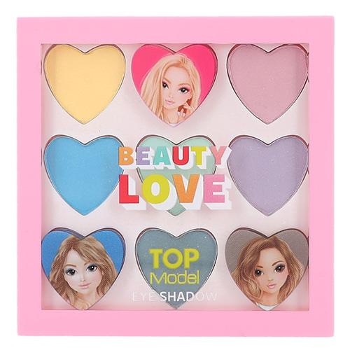 Sada třpytivých očních stínů Top Model Beauty Love
