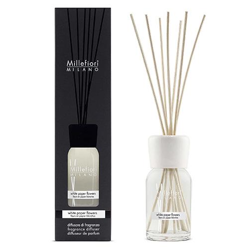 Levně Millefiori White Paper Flowers aroma difuzér s náplní 100 ml