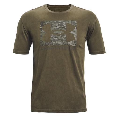 UA ABC CAMO BOXED LOGO SS-GRN