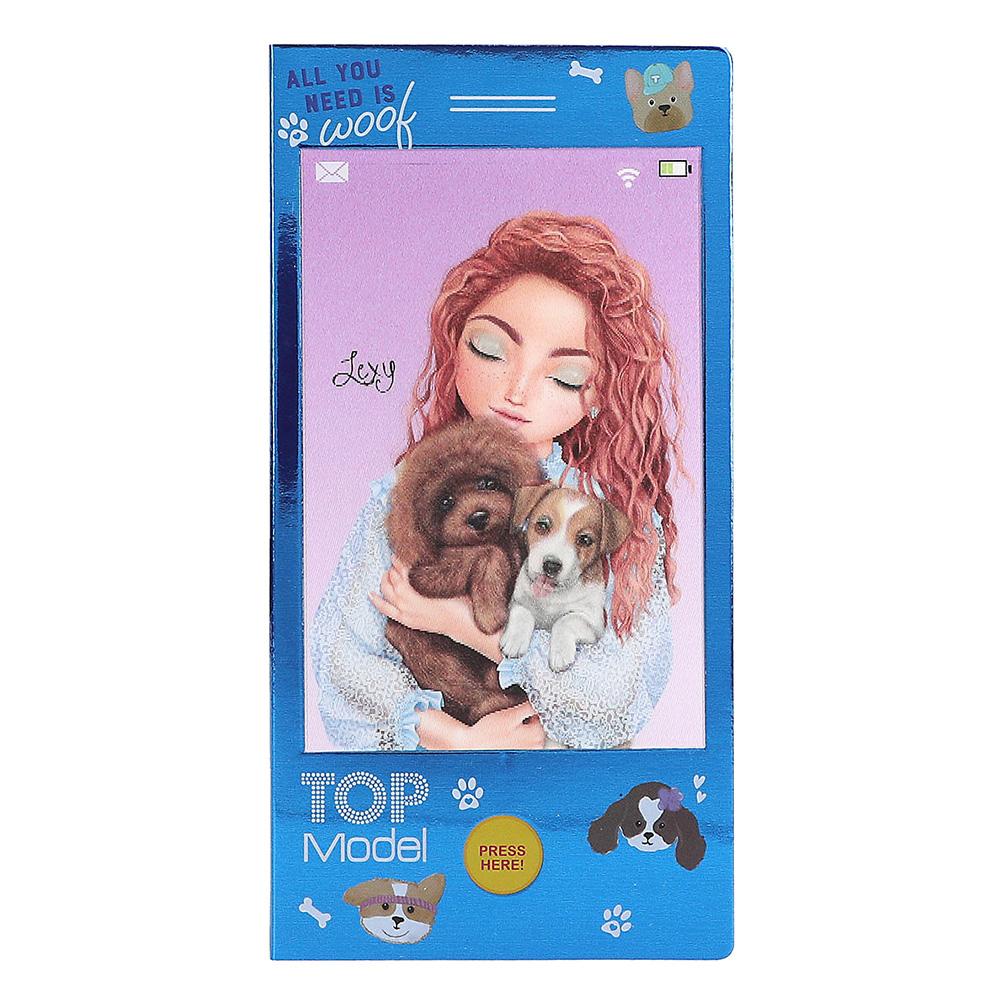 Levně Kreativní bloček s 3D obrázkem a zvukovým efektem Top Model, Lexy a štěňátka