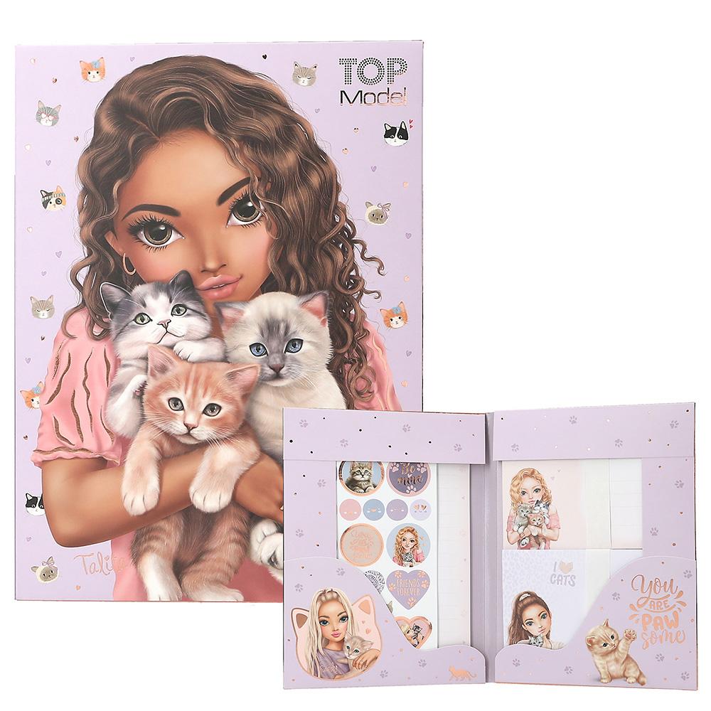 Dopisní sada se samolepkami Top Model Cat Love (Talita)