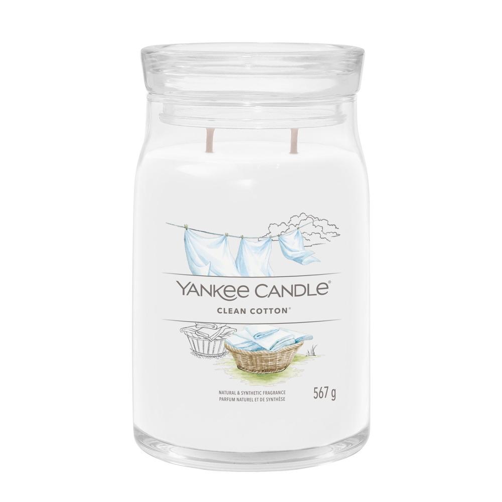 Svíčka Yankee Candle Signature velká, Clean Cotton