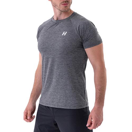 Nebbia Vzdušné sportovní tričko “Grey” 325 tmavě šedá