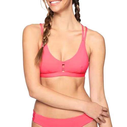 Hurley Max Solid Scoop Top dámské plavky