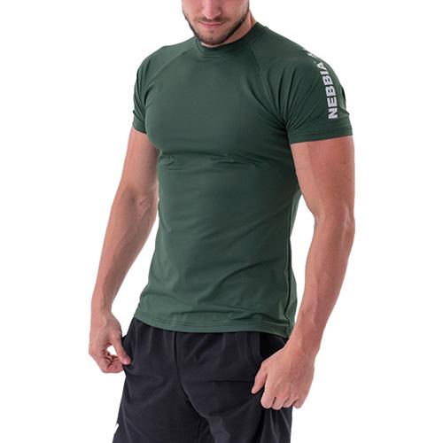 Nebbia Sporty Fit T-shirt “Essentials” 326-DARK GREEN Zelená